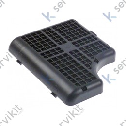 Filtro ventilación 180x140x22mm pvc negro