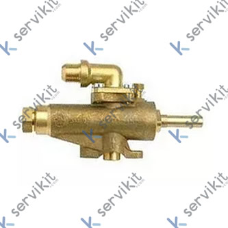 GRIFO GAS CON BRIDA 1/2 eje 10mm GAI