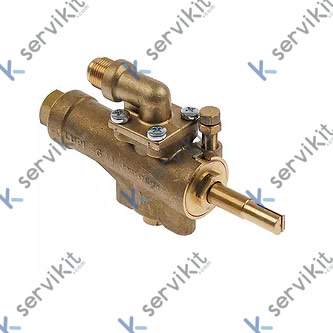 grifo de gas GAI entrada gas brida de tubo ø30mm salida gas 3/8" (tubo ø 10mm)