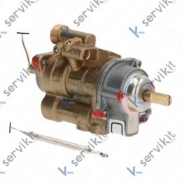 Grifo Gas Termostático Pel 25ST M9x1 Ø6x90mm