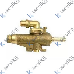 GRIFO GAS CON BRIDA 1/2 eje 10mm GAI