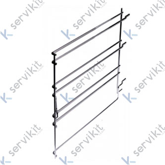 Guia derecha bandeja horno alfa 41 Smeg