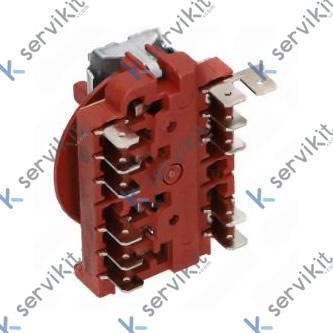 Interruptor Giratorio 4 Posiciones 16A 250V