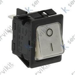Interruptor para horno bipolar blanco 22x30mm 16a 250v