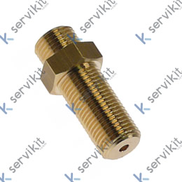 Boquilla de gas rosca M10x1 EC 12 taladro ø 1mm GLP