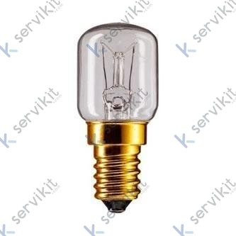 Bombilla para horno lámpara 25W 230V 300ºC E14
