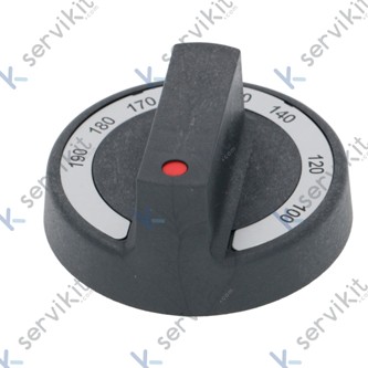 Sustituto de mando termostato freidora Ø77mm eje 6x4.6mm