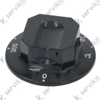 Mando termostato Ø70mm 120-300c eje 4.6x6mm sarten basculante Zanussi