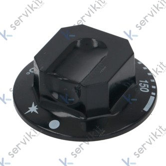Recambio de mando termostato Ø70mm horno Zanussi 8x6.5mm