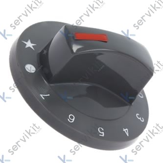 Mando termostato horno Ø71mm eje Ø8x6,5mm
