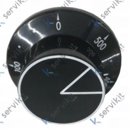 Mando Negro Horno Ø58mm 0/+500ºC