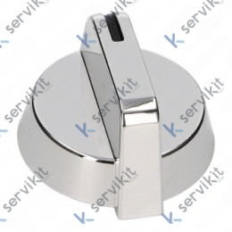 Mando Gas Ø60mm Completo Plata