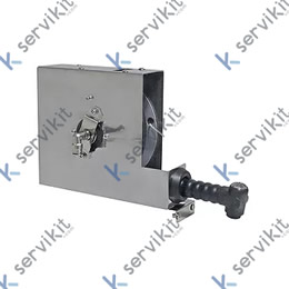 enrollador de mangueras completo con ducha de mano longitud de tubo 1,6m empalme John Guest 10mm