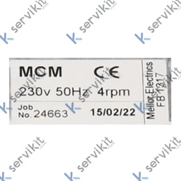 Motor k80 640 fas230-50hz s/a 5rpm 230v