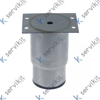 Pie de aparato tubo ø 64mm dimensiones de la placa 70x90mm