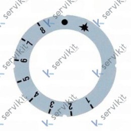 Pegatina Mando Termostato Ø63mm Eurosit