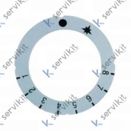 Pegatina Mando Termostato Ø63mm Pel
