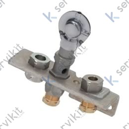 Piloto quemador 2 llamas soporte horizontal