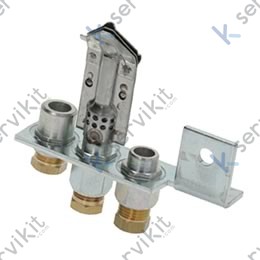 Piloto quemador 3 llamas soporte horizontal