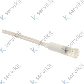 Piloto cristal Ø9mm 230v con cable freidora Jemi