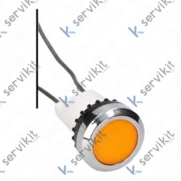 Piloto Ámbar Ø22mm 230V Con Cable Freidora