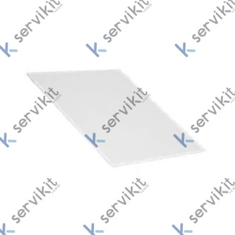 placa cerámica L 410mm An 365mm H 8mm pos. de montaje interior microondas apto para