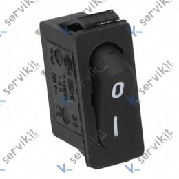 Pulsador Negro 16A 250V Encendido Cocina