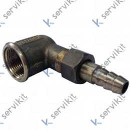 Racor Codo Gas Completo Cocina