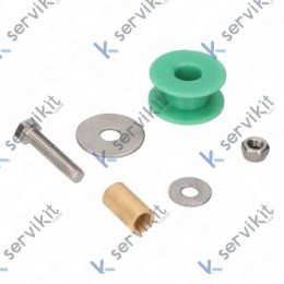 Rodillo Inferior Guía Cuerda Ø40x20mm S/EJE
