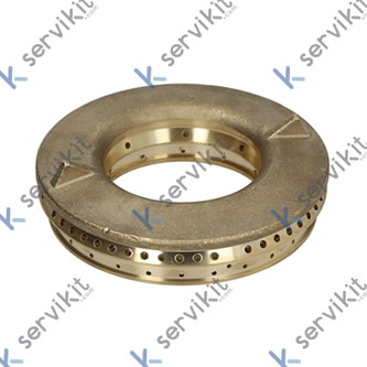 Tapa de quemador ø 110 mm taladro ø 2,6 mm con orificio central ø 65 mm 5,5 kW D