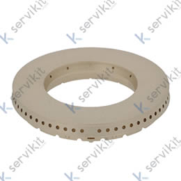 Tapa de quemador ø 115mm pos. de montaje exterior 6kW con orificio central int.ø 64mm