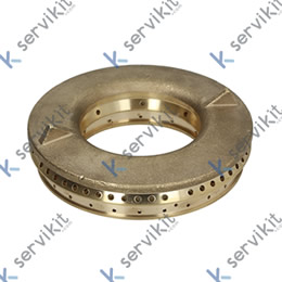 Tapa de quemador ø 110 mm taladro ø 2,6 mm con orificio central ø 65 mm 5,5 kW D