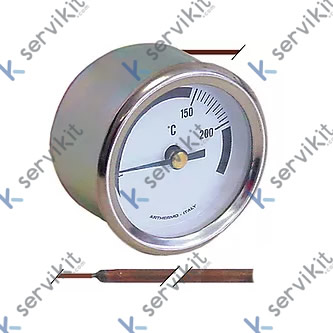 Termómetro Ø52mm 0°C/250°C CAPILAR=1310mm