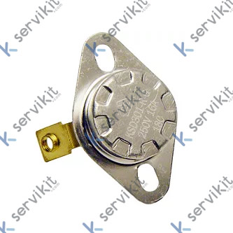 Termostato bimetálico ksd301 180°c 250v 16a