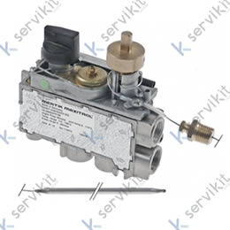 Termostato de gas MERTIK tipo GV30T-C5AYEAK0-001 T máx 190°C 110-190°C entrada gas abajo 3/8