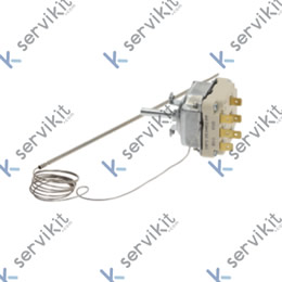 termóstato T máx 300°C margen de trabajo 50-300°C 3 polos 3NO 16A sonda ø 3mm sonda L 219mm