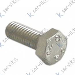 tornillo de cabeza hexagonal rosca M6 rosca L 16mm inox EC 10 UE 1 pzs DIN 933 / ISO 4017