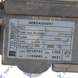 termostato de gas SIT tipo MINISIT 710 T máx 200°C 120-200°C entrada gas 3/8&#34; salida gas 3/8&#34;