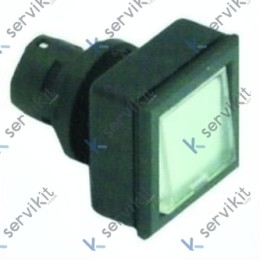 Cuerpo Pulsador Piloto Blanco 24x24mm
