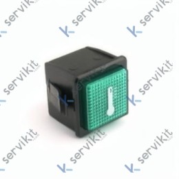Piloto Verde 30X30mm 230V Temperatura
