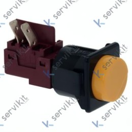Pulsador 1 Polo 230V 16A Amarillo Completo