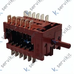Interruptor 7 Posiciones 230V 16A Ø6x4.6mm