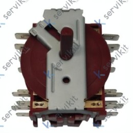 Conmutador 230V 16A 5P 12C EJE:Ø6x4.5mm
