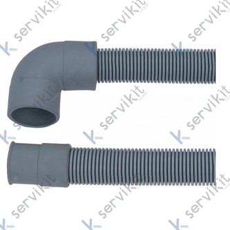 Manguera desagüe codo lavavajillas Ø2m 29x21mm