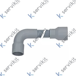Manguera desagüe acodada ø29x1500mm