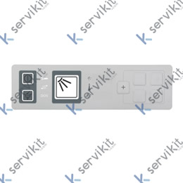 Membrana de teclado lavavajillas GS202/215/302/310/315 L 180mm An 50mm