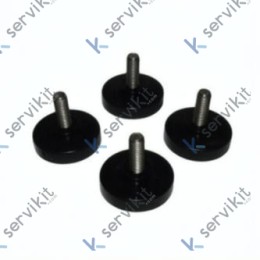 Pata Pvc Ø30mm M6 (4 unidades) Sv
