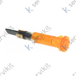 Piloto rojo sx28 9mm led 230v 120c para fabricador de hielo
