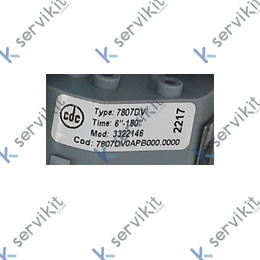 Programador 7807DV cámaras 7 tiempo de funcionamiento 6s / 3min aliment. 24 V