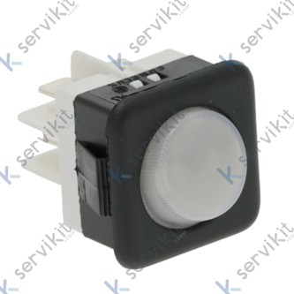 Pulsador blanco lavavajillas Jemi gs-82 230v 10a 25x25mm